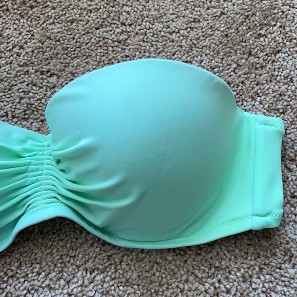 Victoria’s Secret Lime Green Bandeau Swim Top 36C - Picture 3 of 7